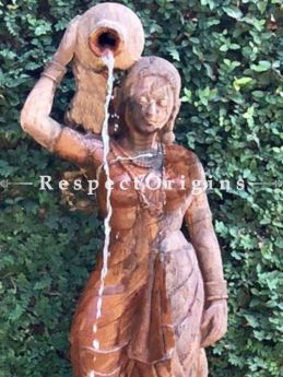 Buy Stunning Stone Outdoor Fountain Water Lady. This is a Series of Statues; 6 Feet At RespectOriigns.com