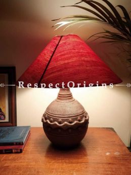 Buy Brown Round Terracotta Table Lamp At RespectOrigins.com