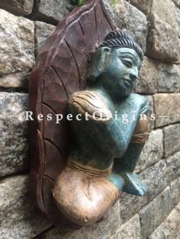 Buy Buddha Statue, Tamil Nadu Wood Craft Online at RespectOrigins
