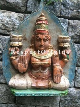 Buy Saraswati Idol; Tamil Nadu Wood Craft Online at RespectOrigins
