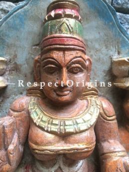 Buy Saraswati Idol; Tamil Nadu Wood Craft Online at RespectOrigins