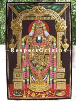 Tanjore Painting with 22k Gold Foiling; RespectOrigins.com