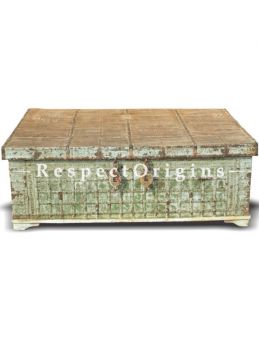 Buy Teak Iron Fitted Box Cum Coffee Table In 57X36X21 Inches; Respectorigins.com