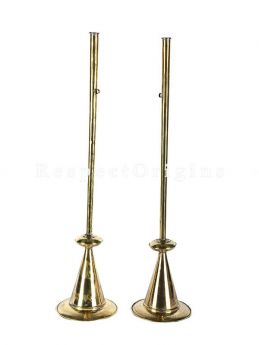 Brass Single Tiruchinnam; Gold; Indian Musical Instrument; RespectOrigins.com
