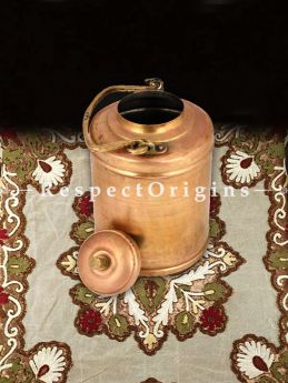 Buy Traditional Brass Milk Pot With Engraved On Handle At RespectOrigins.com