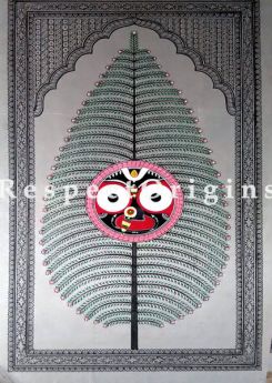Buy Tree of Life And Mahabaahu Pattachitra Katha tree of life and Mahabaahu Pattachitra Painting Canvas Large Vertical Folk Art of Odisha 30x18; RespectOrigins.com