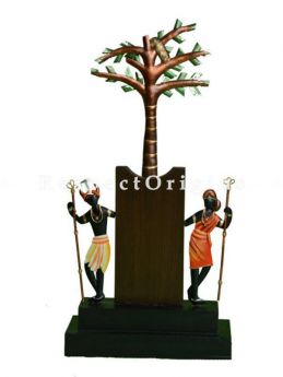 Buy Folk Tribal Art Figurine in Wrought Iron; 14x7x3 in At RespectOrigins.com