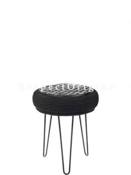 Buy Upcycled Black Tyre, Wood and Iron Tyre Table At RespectOrigins.com