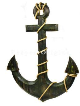 Buy Nautical Pine Wood Home Decor Anchor - Pirate Decorative Wall Hanging Gift At RespectOrigins.com