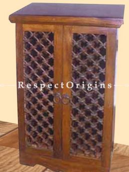 Buy Arthur Vintage Iron Lattice 2-Door Tall Dresser or End Table At RespectOrigins.com