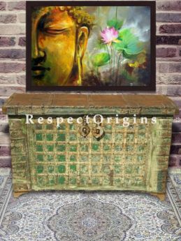 Buy Saloni Antique Teak Wood Dowry Chest; Vintage Coffee Table Trunk Console At RespectOrigins.com