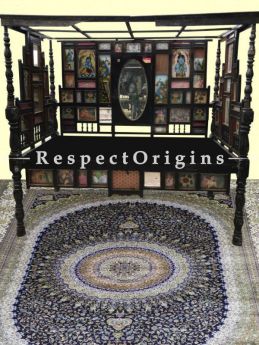 Buy Pure Silk Kashmiri Carpet; Tabrez At RespectOriigns.com