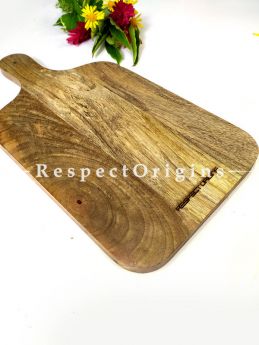 Wooden Charcuterie Board With Handle; 17x9 Inches; RespectOrigins.com