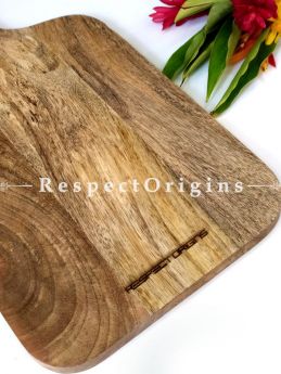 Wooden Charcuterie Board With Handle; 17x9 Inches; RespectOrigins.com