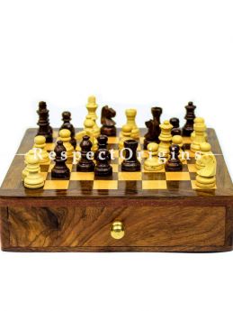 Buy Wooden Chess Board Game With Drawer