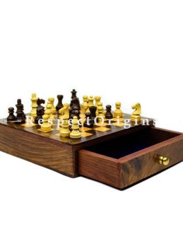 Buy Wooden Chess Board Game With Drawer