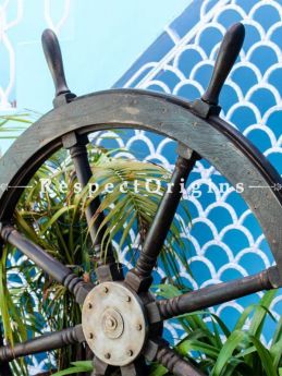 Buy Vintage Premium Antique Rustic Style Shabby Textured Ship Wheel At RespectOrigins.com