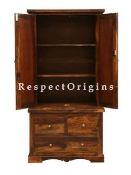 Buy Maya Vintage Tile Tall Cabinet Curio Cupboard or Bookcase; Solid Wood At RespectOrigins.com