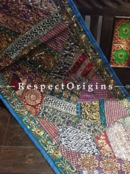 Buy Gorgeous and Colorful Patchwork Cotton Runner; 18x60 in At RespectOrigins.com