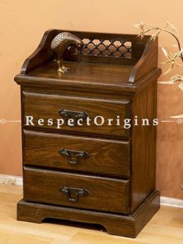 Buy Zenia Lattice Handcrafted Dresser Three Drawers At RespectOrigins.com