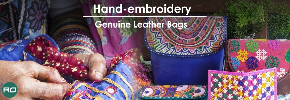 Embroidered Leather Bags