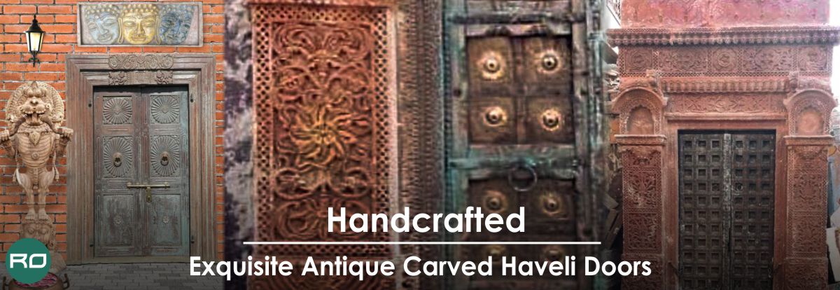 Exquisite Antique Carved Haveli Doors
