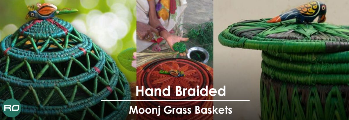 Moonj Grass baskets